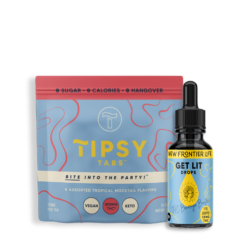 TipsyTabs™ Tropical (12ct) + Get Lit Drops (1 Bottle)