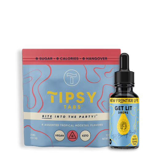 TipsyTabs™ Tropical (12ct) + Get Lit Drink Drops (1 Bottle)