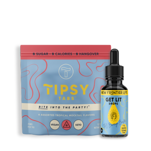 TipsyTabs™ Tropical (12ct) + Get Lit Drops (1 Bottle)